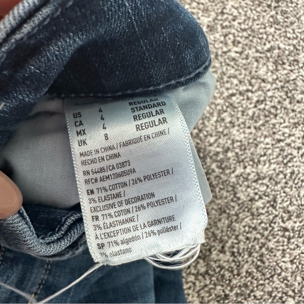 American Eagle Curvy Super High Rise Distressed Jegging Skinny Jeans - Picture 5 of 5